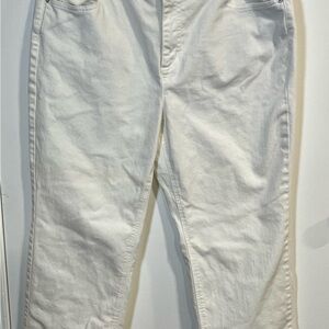 Talbots Women's Straight Leg Jeans in Light Cream